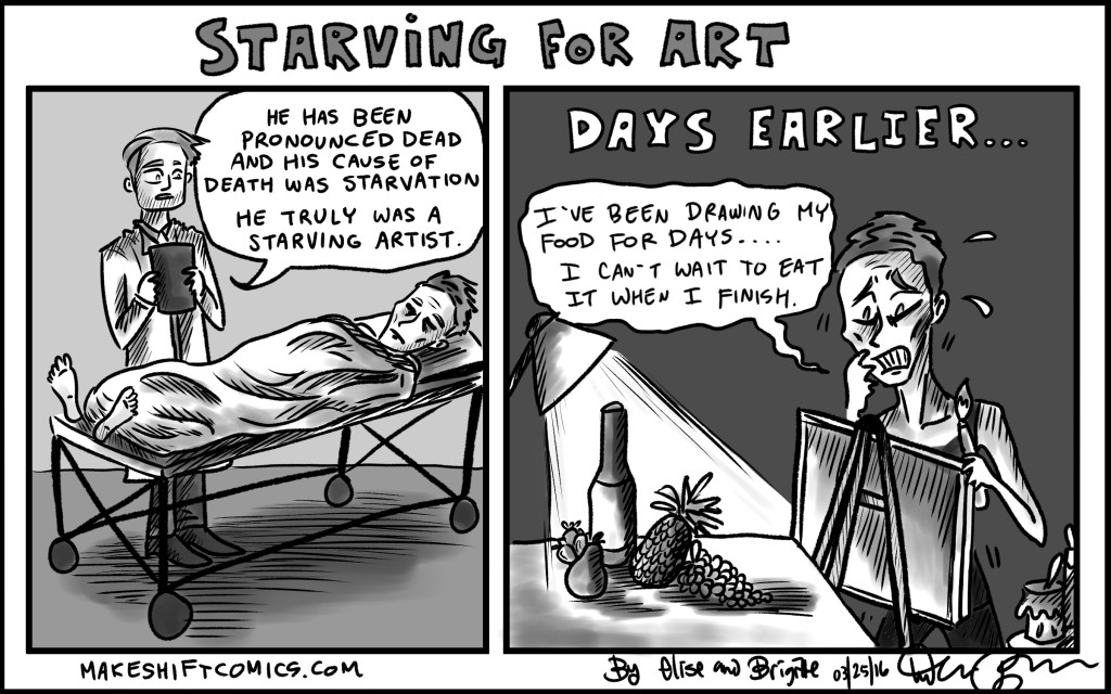 Starving For Art Makeshift Comics